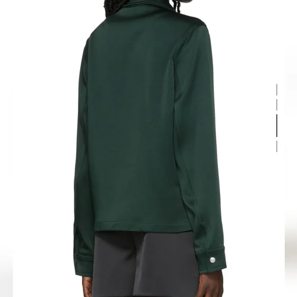 Ami Alexandre Mattiussi Dark Green Varsity Jacket
